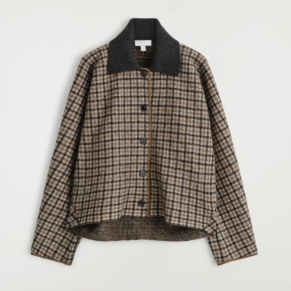 NWT Wool Check Jacket - Picture 3 of 5